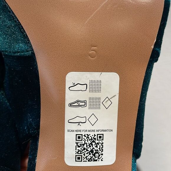 ASOS Design Symphony Velvet Slingback Heels US 7 - Picture 8 of 8